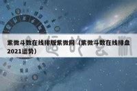 紫微斗数入门_紫微斗数排盘怎么看,第14张