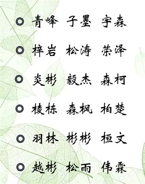 五行木的字有什么字_五行中属木的字,第10张