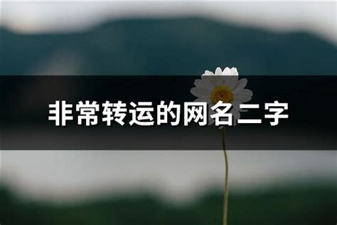 改善运气的网名两个字_改善运气的网名三个字,第10张