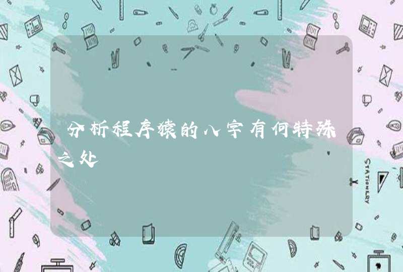 分析程序猿的八字有何特殊之处,第1张