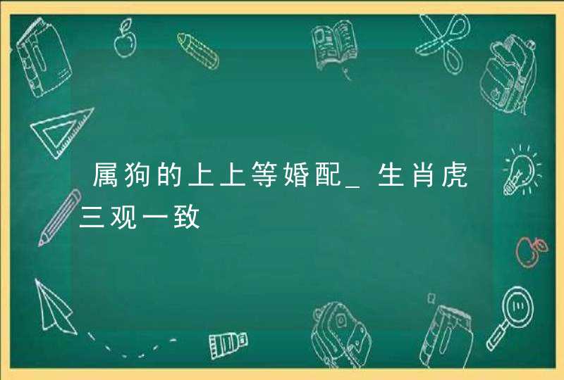 属狗的上上等婚配_生肖虎三观一致,第1张