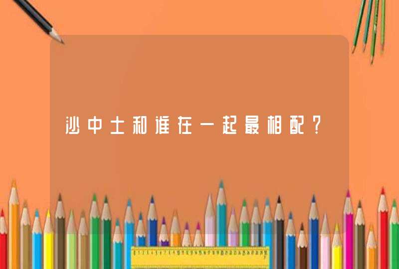 沙中土和谁在一起最相配？,第1张