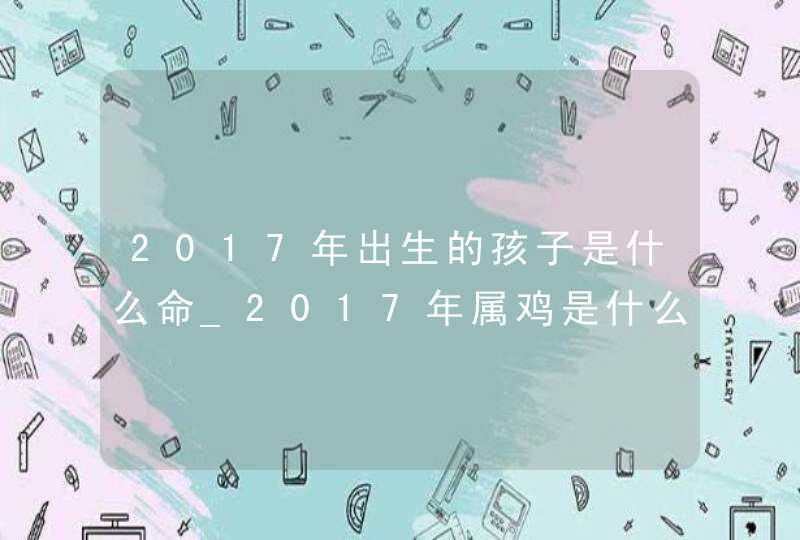 2017年出生的孩子是什么命_2017年属鸡是什么命,第1张